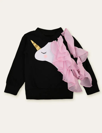 Unicorn Printed Family Matching Sweatshirt - Mini Taylor